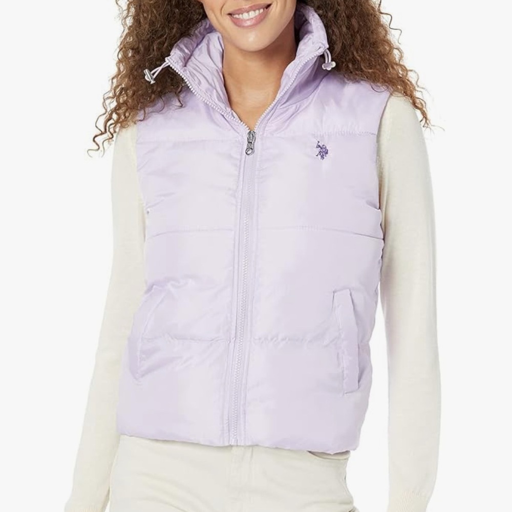 U.S. Polo Assn. Cropped Puffer Vest